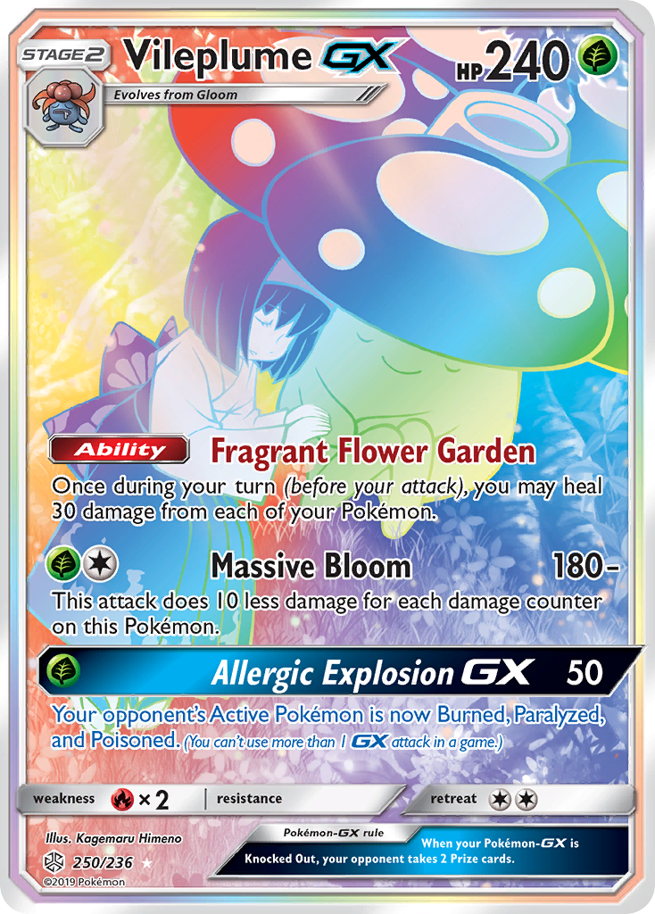 Vileplume GX (250/236) [Sun & Moon: Cosmic Eclipse] | Tables and Towers