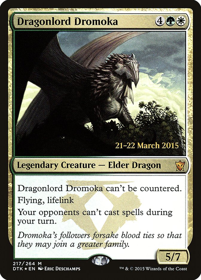 Dragonlord Dromoka [Dragons of Tarkir Prerelease Promos] | Tables and Towers