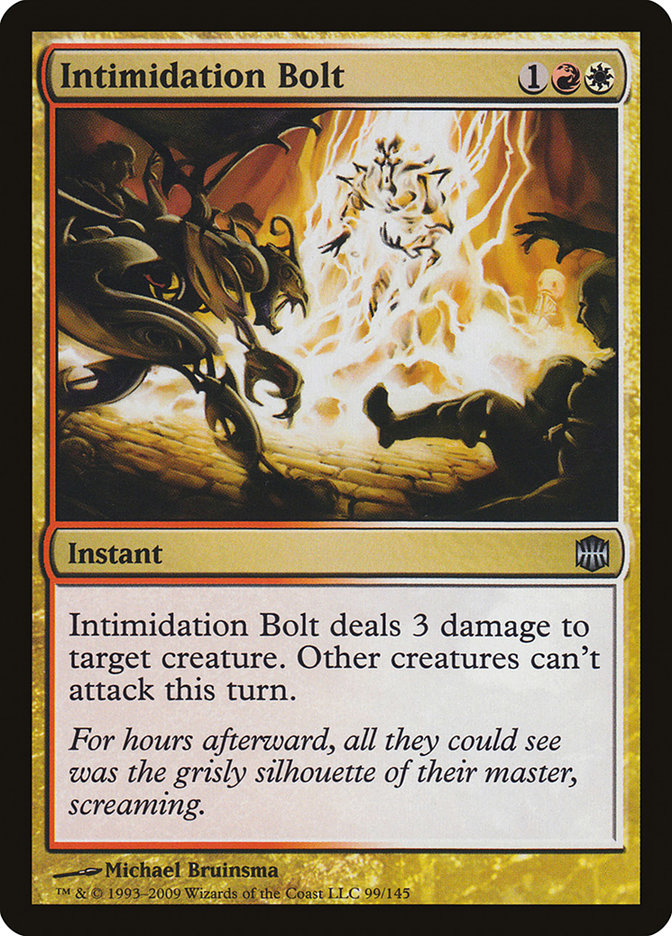 Intimidation Bolt [Alara Reborn] | Tables and Towers