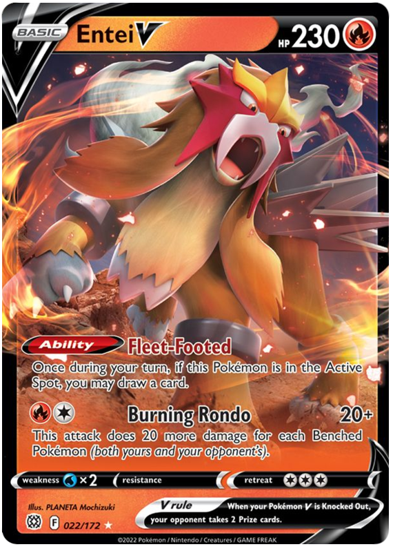 Entei V (022/172) [Sword & Shield: Brilliant Stars] | Tables and Towers