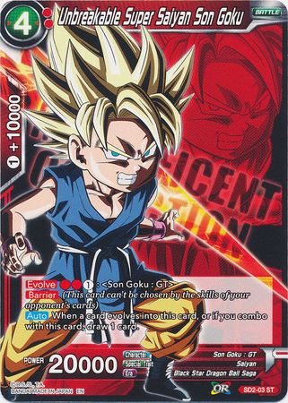 Unbreakable Super Saiyan Son Goku (SD2-03) [Magnificent Collection Fusion Hero] | Tables and Towers