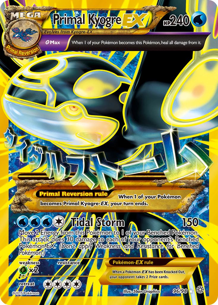 Primal Kyogre EX (96/98) [XY: Ancient Origins] | Tables and Towers