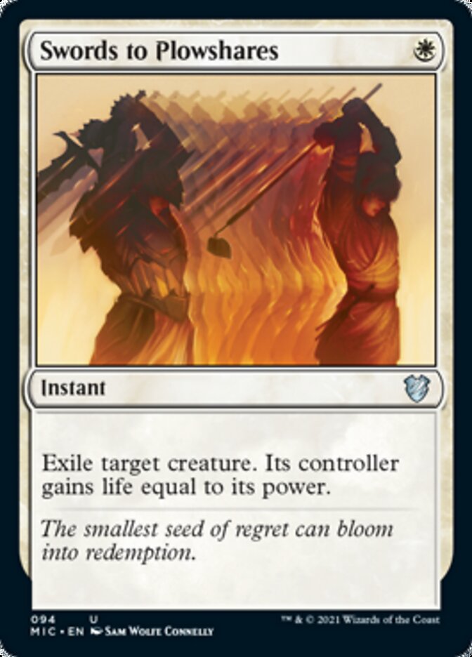 Swords to Plowshares [Innistrad: Midnight Hunt Commander] | Tables and Towers