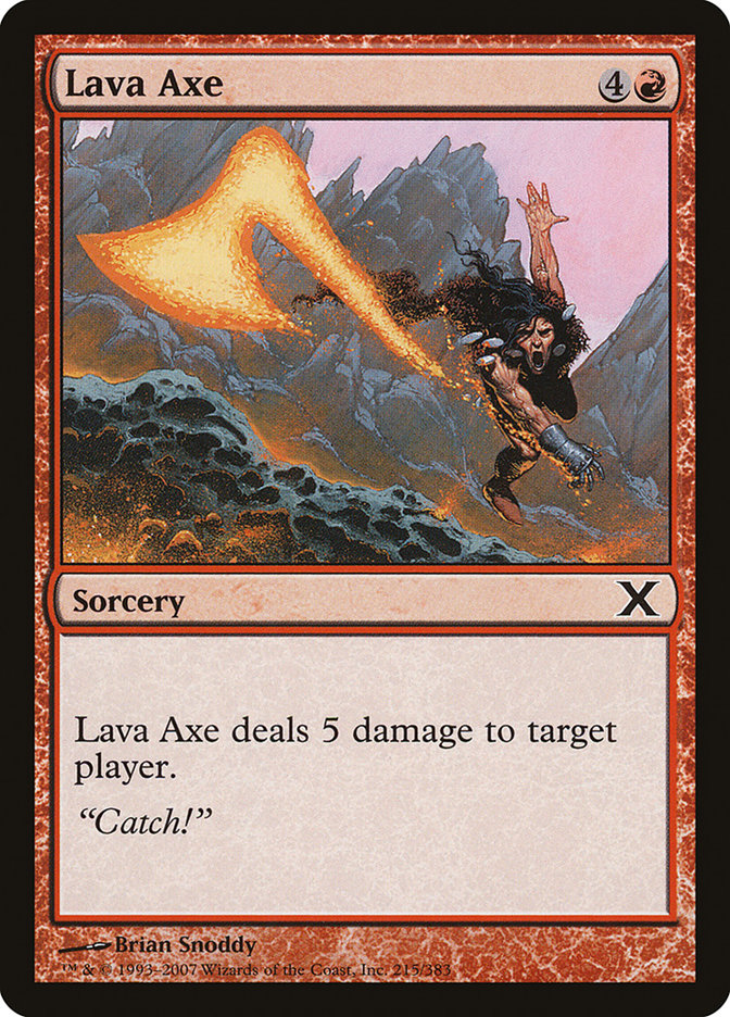 Lava Axe [Tenth Edition] | Tables and Towers