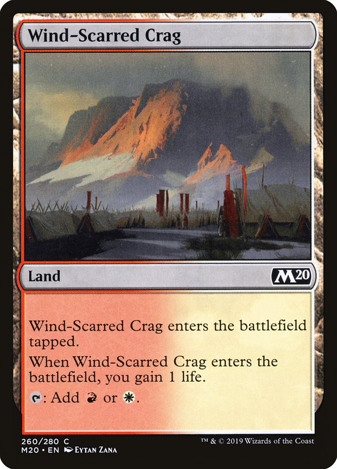 Wind-Scarred Crag [Core Set 2020] | Tables and Towers