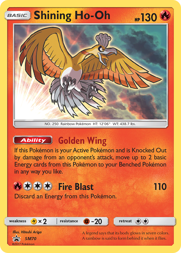 Shining Ho-Oh (SM70) [Sun & Moon: Black Star Promos] | Tables and Towers