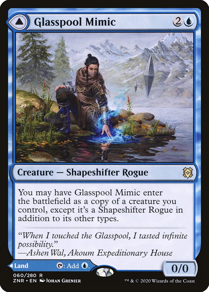 Glasspool Mimic // Glasspool Shore [Zendikar Rising] | Tables and Towers