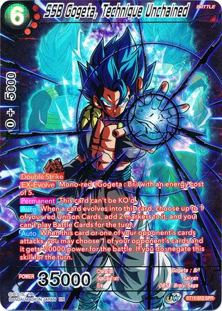 SSB Gogeta, Technique Unchained (SPR) (BT11-012) [Vermilion Bloodline 2nd Edition] | Tables and Towers