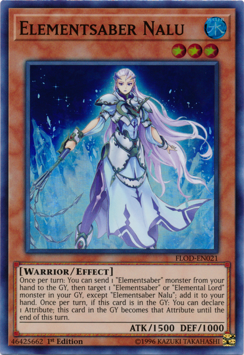 Elementsaber Nalu [FLOD-EN021] Super Rare | Tables and Towers