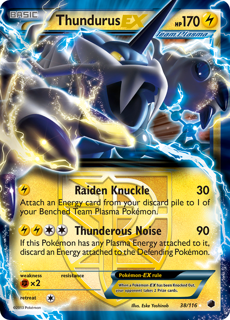 Thundurus EX (38/116) [Black & White: Plasma Freeze] | Tables and Towers