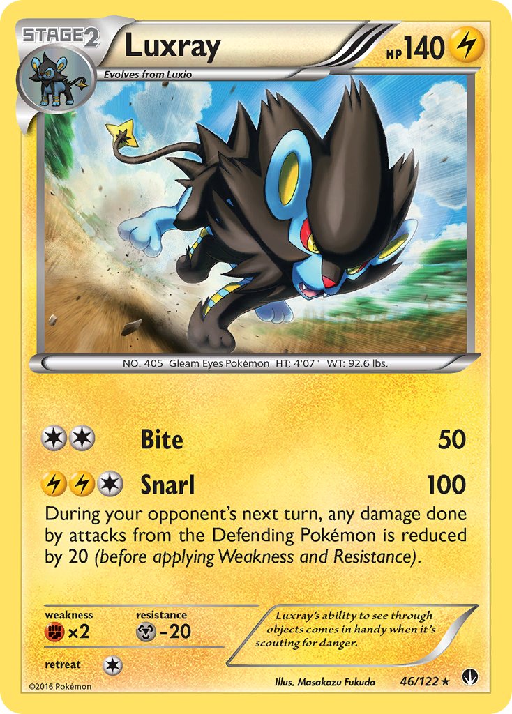 Luxray (46/122) (Cracked Ice Holo) [XY: BREAKpoint] | Tables and Towers