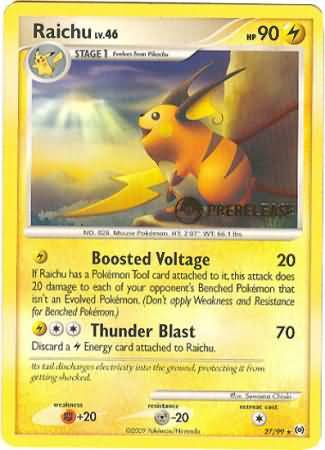 Raichu (27/99) (Prerelease Promo) [Nintendo: Black Star Promos] | Tables and Towers