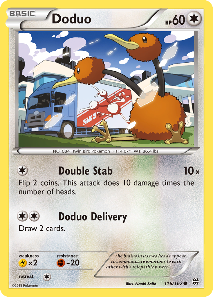 Doduo (116/162) [XY: BREAKthrough] | Tables and Towers