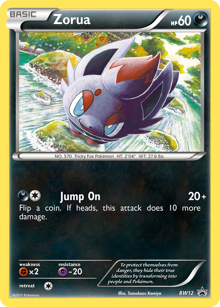 Zorua (BW12) [Black & White: Black Star Promos] | Tables and Towers