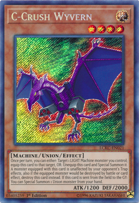 C-Crush Wyvern [LCKC-EN021] Secret Rare | Tables and Towers