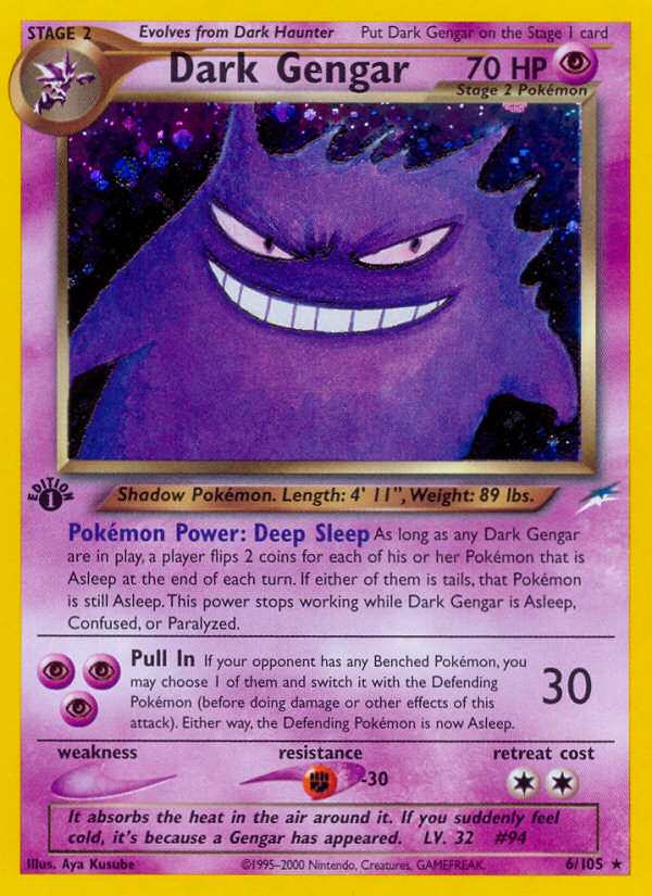 Dark Gengar (6/105) [Neo Destiny 1st Edition] | Tables and Towers