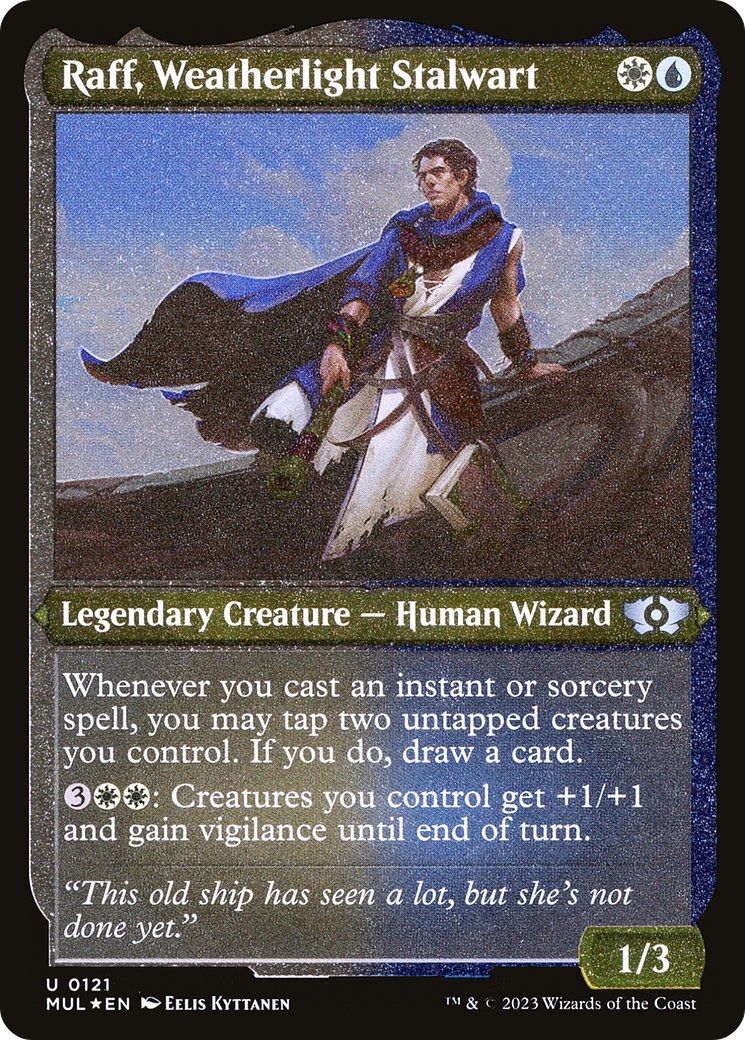 Raff, Weatherlight Stalwart (Foil Etched) [Multiverse Legends] | Tables and Towers