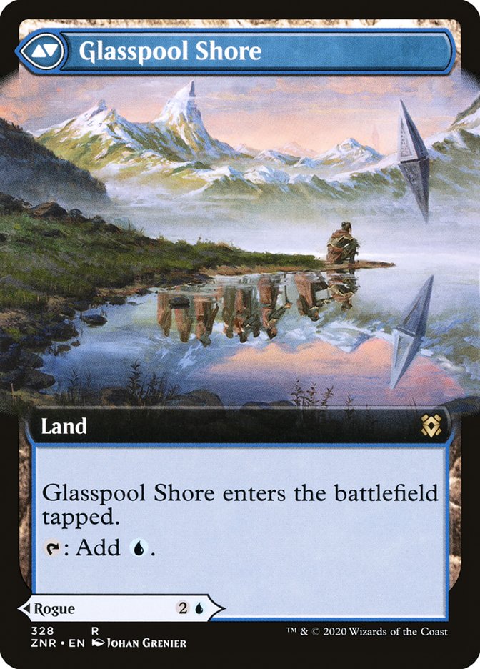 Glasspool Mimic // Glasspool Shore (Extended Art) [Zendikar Rising] | Tables and Towers