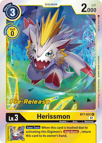 Herissmon [BT7-031] [Next Adventure Pre-Release Cards] | Tables and Towers