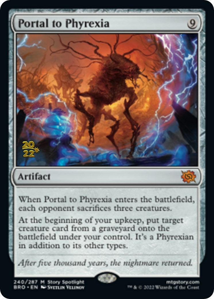 Portal to Phyrexia [The Brothers' War Prerelease Promos] | Tables and Towers