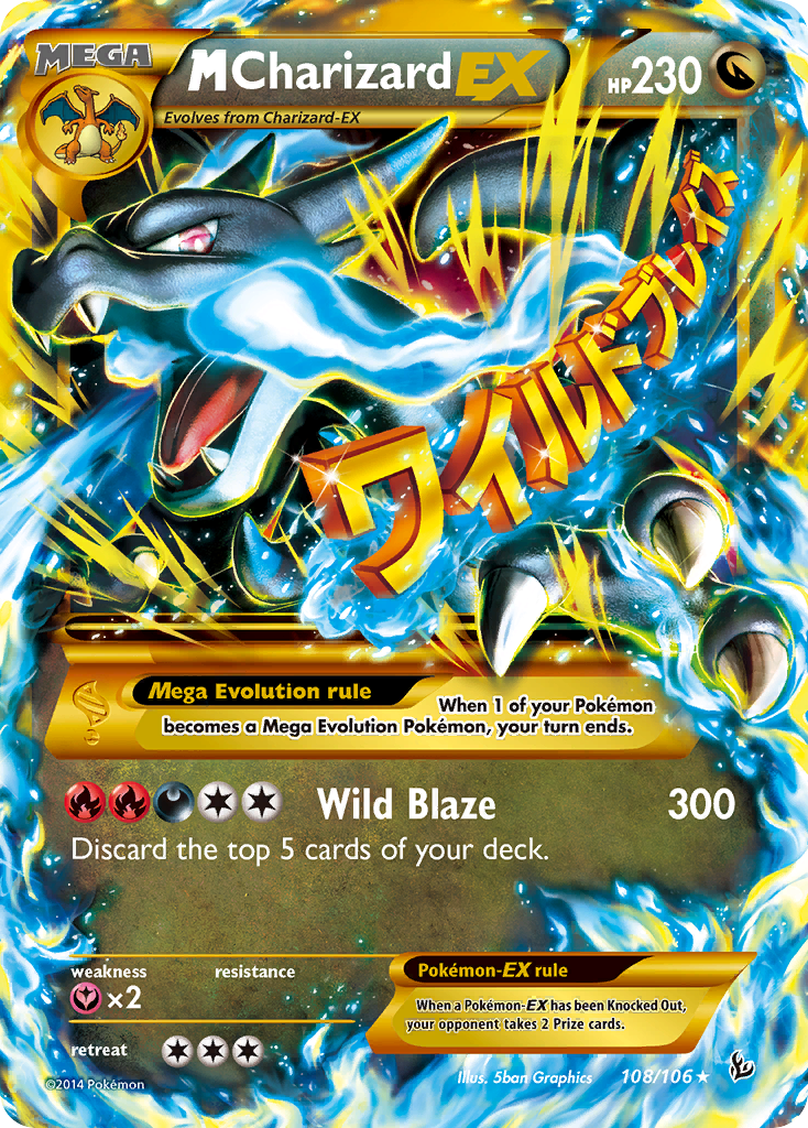 M Charizard EX (108/106) [XY: Flashfire] | Tables and Towers