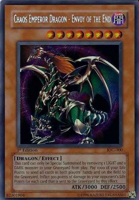 Chaos Emperor Dragon - Envoy of the End [IOC-000] Secret Rare | Tables and Towers