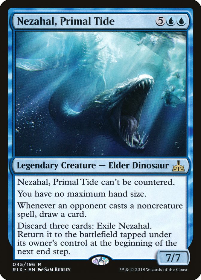 Nezahal, Primal Tide [Rivals of Ixalan] | Tables and Towers