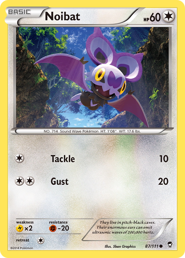 Noibat (87/111) [XY: Furious Fists] | Tables and Towers