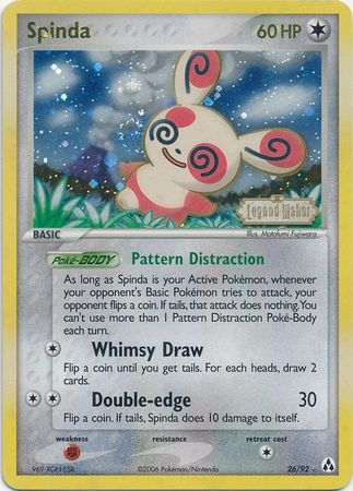 Spinda (26/92) (Stamped) [EX: Legend Maker] | Tables and Towers