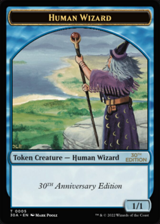 Human Wizard Token [30th Anniversary Tokens] | Tables and Towers