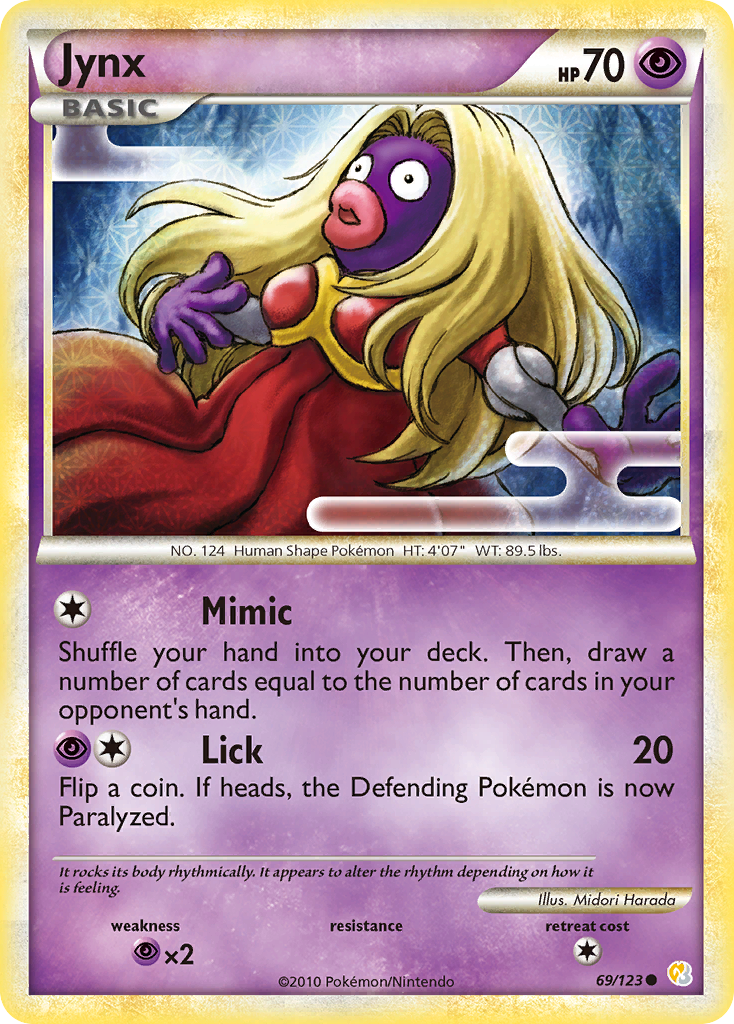 Jynx (69/123) [HeartGold & SoulSilver: Base Set] | Tables and Towers