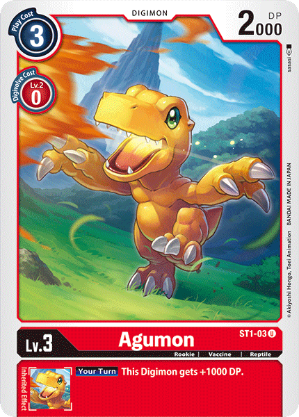 Agumon [ST1-03] [Starter Deck: Gaia Red] | Tables and Towers