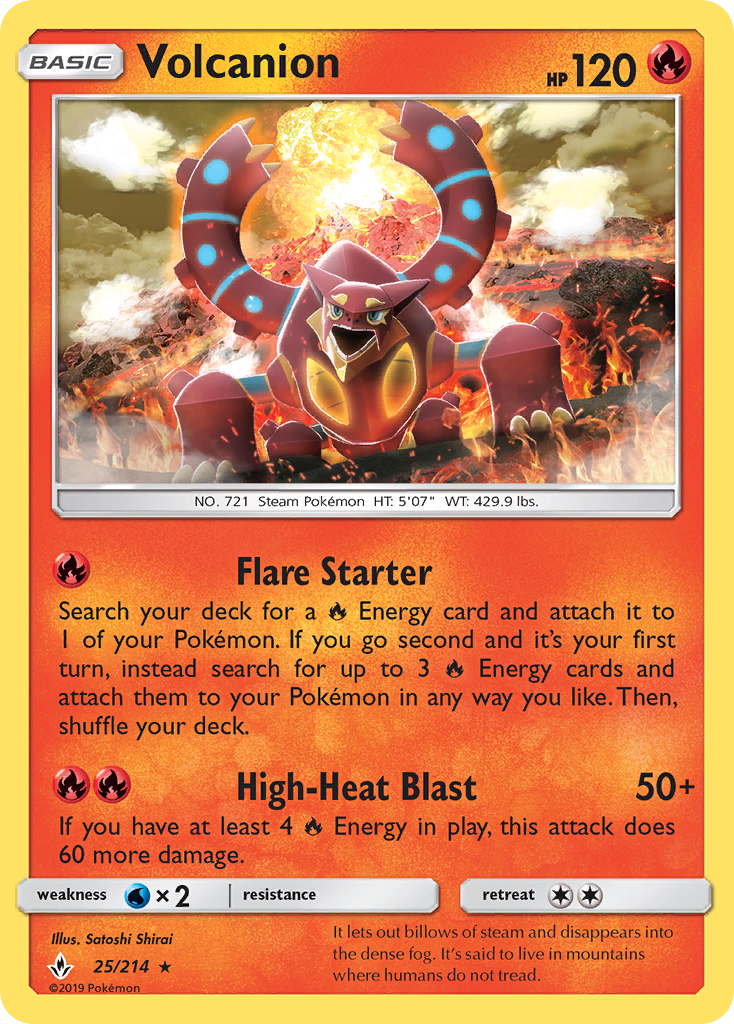 Volcanion (25/214) [Sun & Moon: Unbroken Bonds] | Tables and Towers