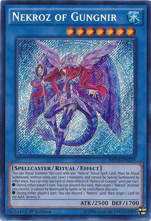 Nekroz of Gungnir [MP15-EN219] Secret Rare | Tables and Towers