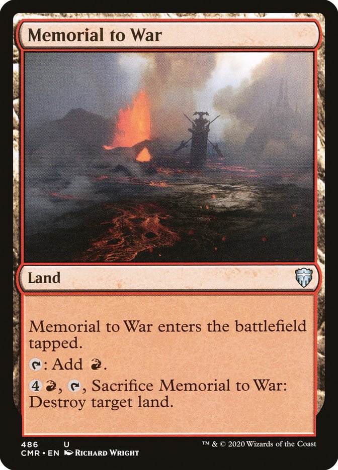 Memorial to War [Commander Legends] | Tables and Towers