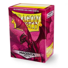 Dragon Shield Sleeves: Matte Magenta (Box Of 100) | Tables and Towers