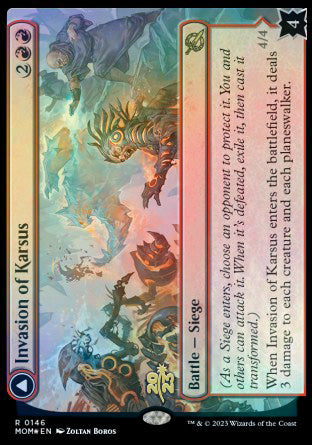 Invasion of Karsus // Refraction Elemental [March of the Machine Prerelease Promos] | Tables and Towers