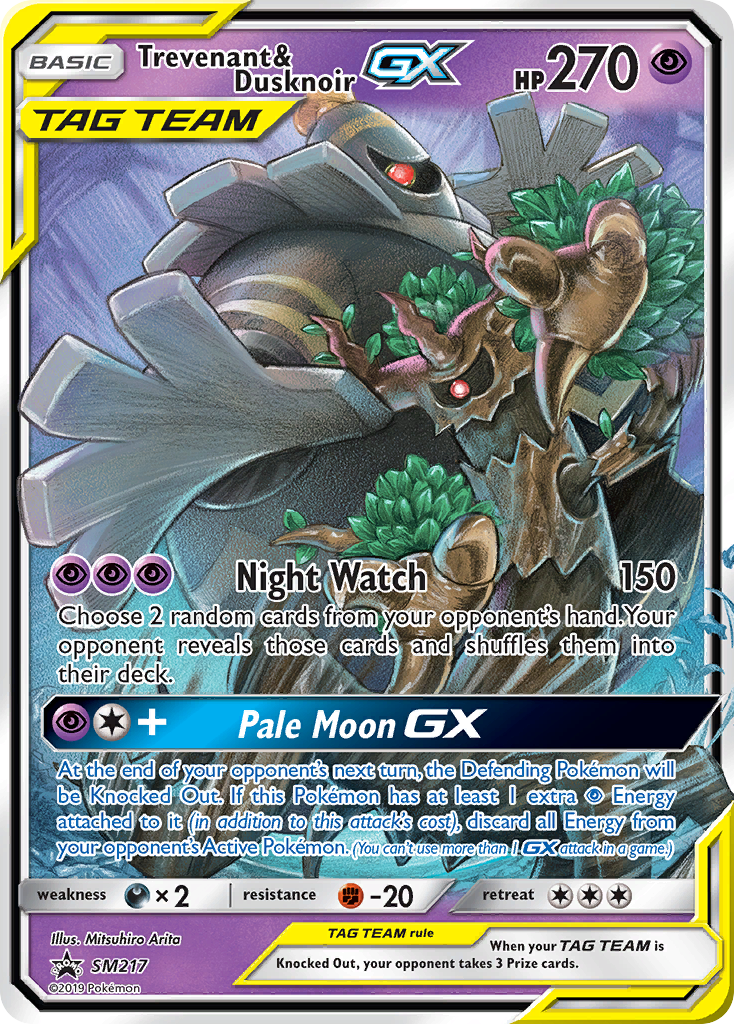 Trevenant & Dusknoir GX (SM217) [Sun & Moon: Black Star Promos] | Tables and Towers