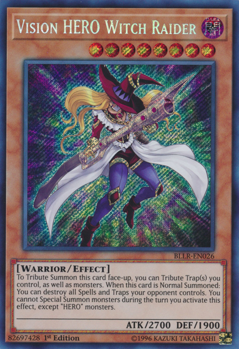 Vision Hero Witch Raider [BLLR-EN026] Secret Rare | Tables and Towers