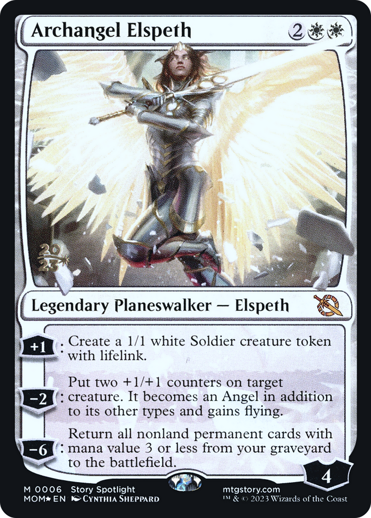 Archangel Elspeth [March of the Machine Prerelease Promos] | Tables and Towers