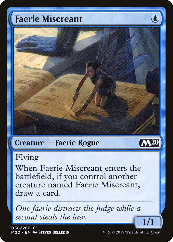 Faerie Miscreant [Core Set 2020] | Tables and Towers