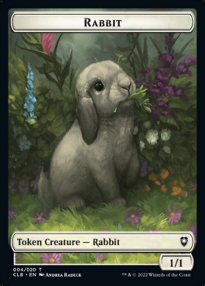 Rabbit Token [Commander Legends: Battle for Baldur's Gate Tokens] | Tables and Towers