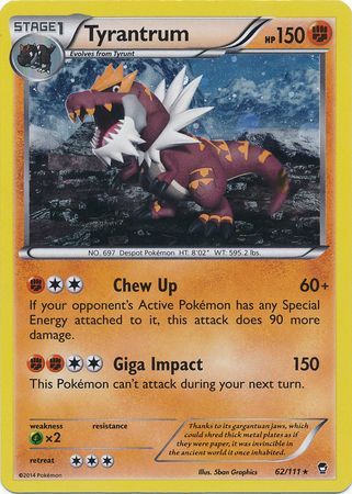 Tyrantrum (62/111) (Cosmos Holo) [XY: Furious Fists] | Tables and Towers