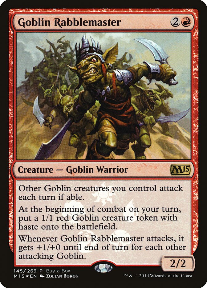 Goblin Rabblemaster (Buy-A-Box) [Magic 2015 Promos] | Tables and Towers