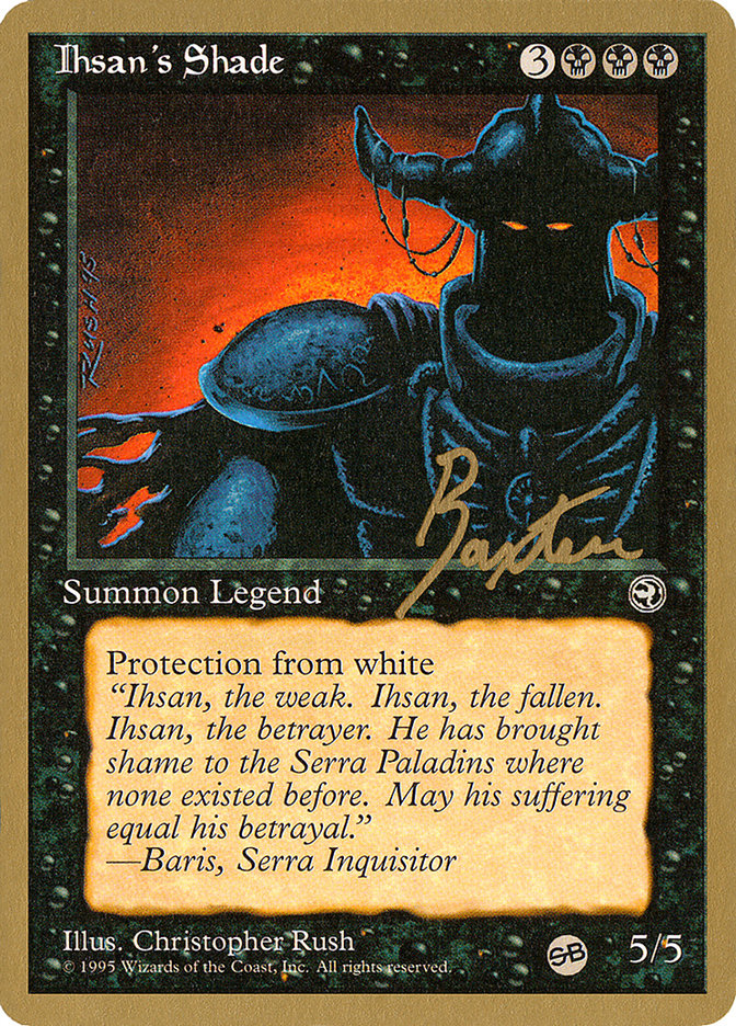 Ihsan's Shade (George Baxter) (SB) [Pro Tour Collector Set] | Tables and Towers