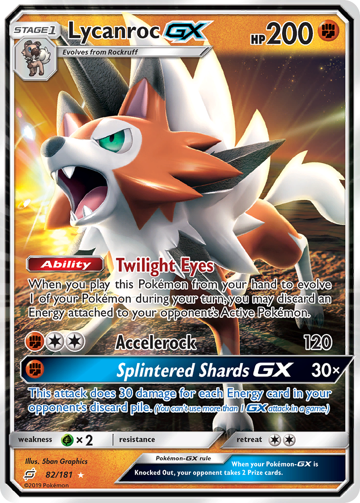 Lycanroc GX (82/181) [Sun & Moon: Team Up] | Tables and Towers