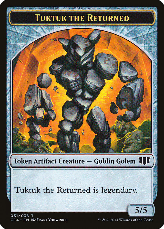 Daretti, Scrap Savant Emblem // Tuktuk the Returned Double-Sided Token [Commander 2014 Tokens] | Tables and Towers