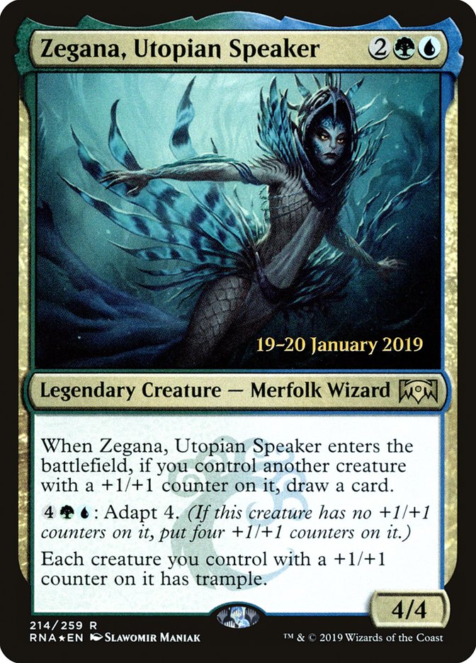 Zegana, Utopian Speaker [Ravnica Allegiance Prerelease Promos] | Tables and Towers