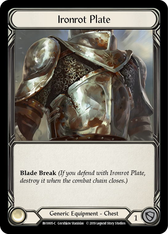 Ironrot Plate [BVO005-C] (Bravo Hero Deck)  1st Edition Normal | Tables and Towers