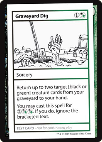 Graveyard Dig (2021 Edition) [Mystery Booster Playtest Cards] | Tables and Towers